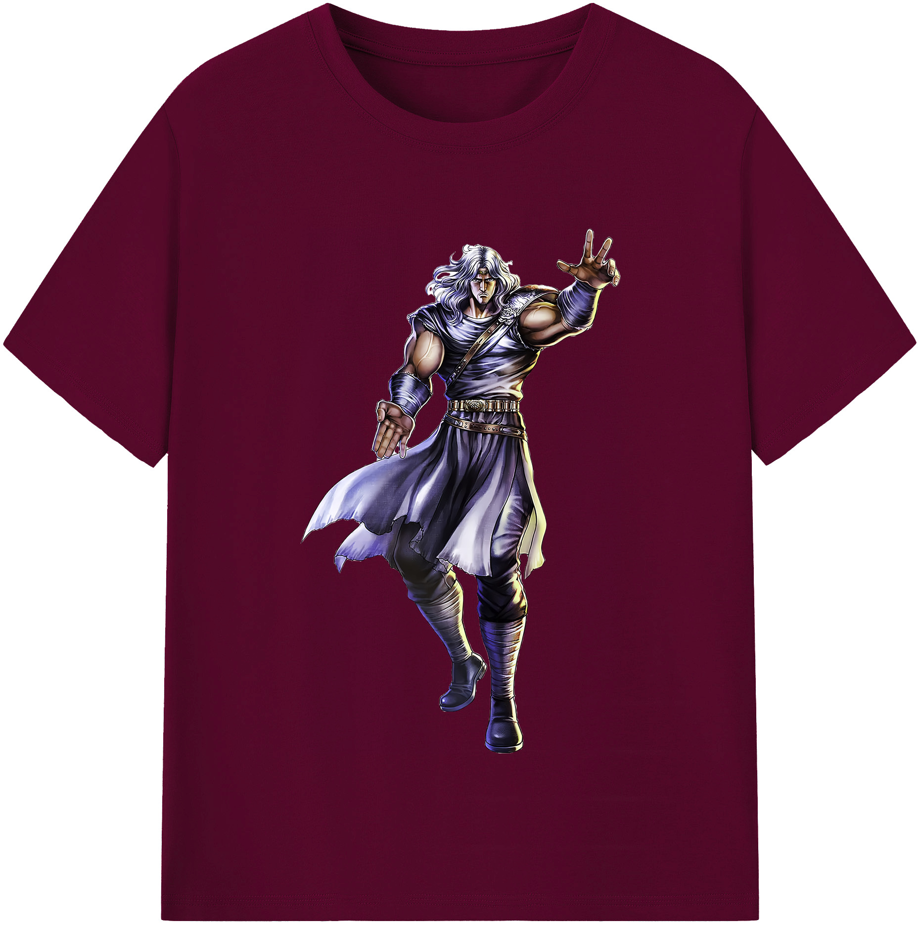 （画像用） 北斗の拳 Fist of the North Star レディースカジュアルプリントTシャツ（綿100％）